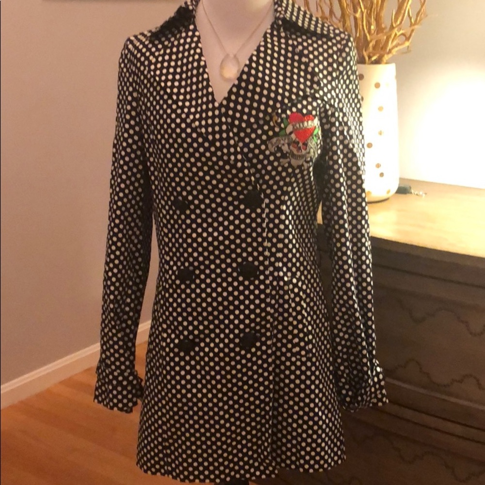 Ed Hardy “Love Kills Slowly” trench coat